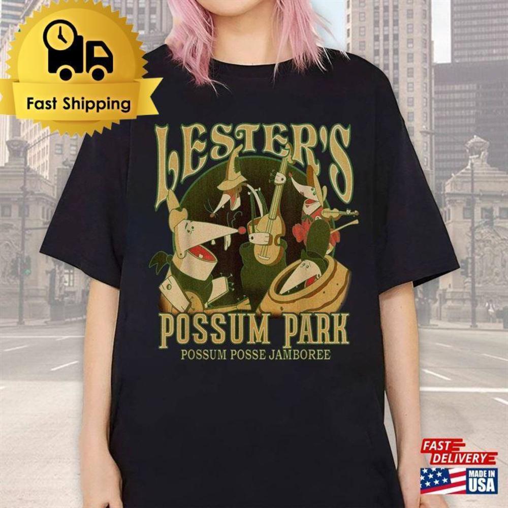 Disneyland A Goofy Movie Lesters Possum Park Retro T-Shirt Shirt - Picture 1 of 4